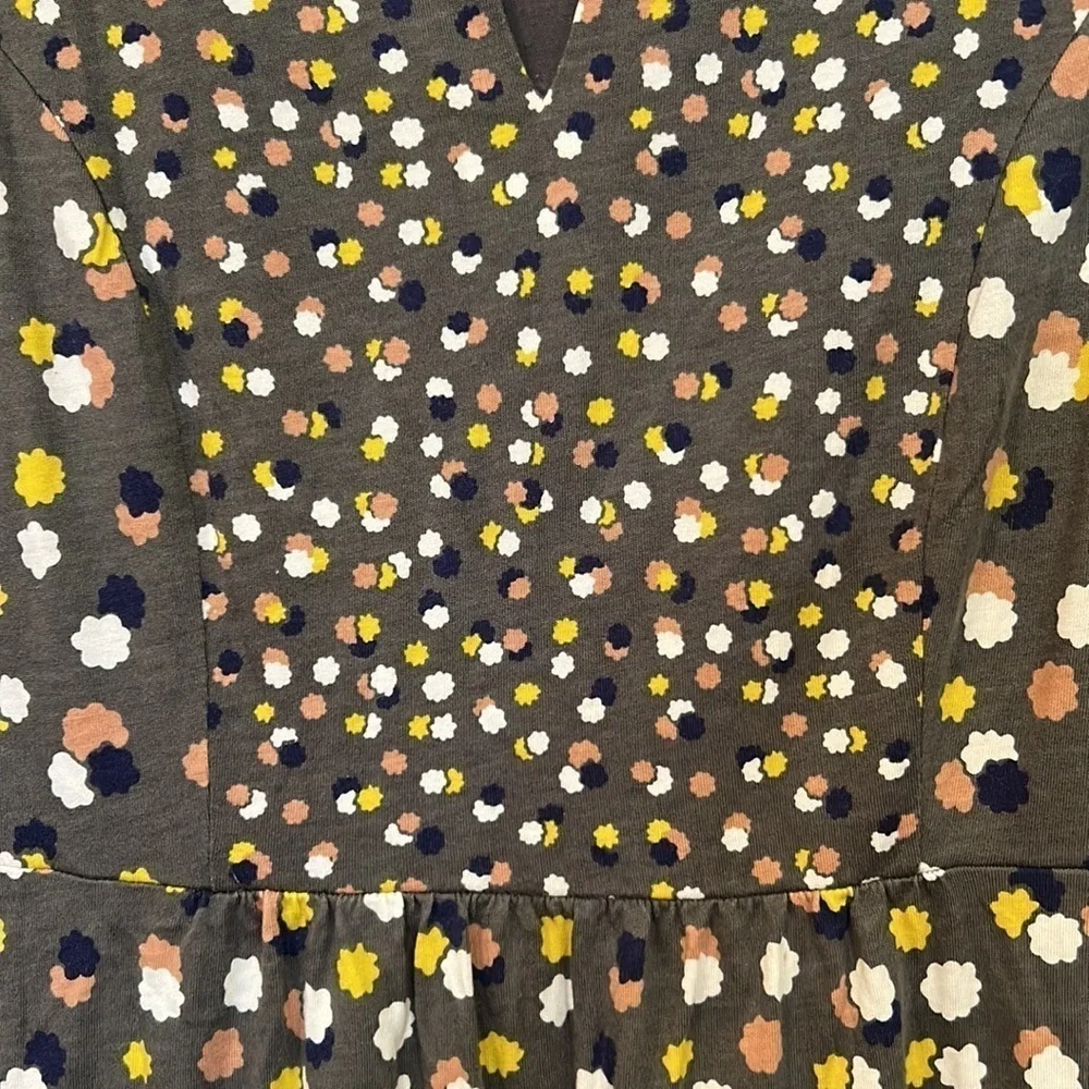 Boden Emory Jersey Short Sleeve Dress in Pewter Fallen Blossom Size 6 - Picture 11 of 11